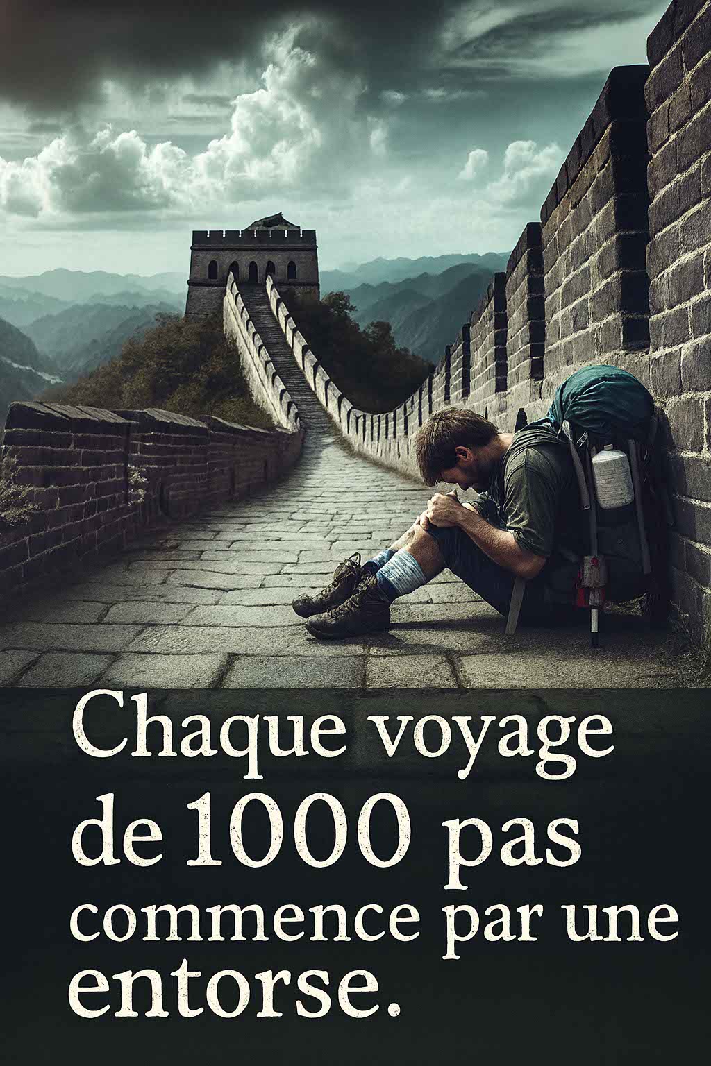 chaque voyage de 1000 pas commence par une entorse www.sousdeveloppementpersonnel..fr