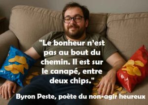 le bonheur est sur le canapé entre deux chips www.sousdeveloppementpersonnel.fr